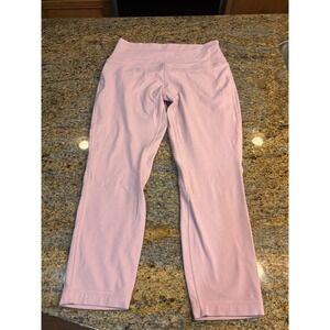 Lululemon Align High Rise Crop Leggings 23" Size 8 Pale Pink Athleisure